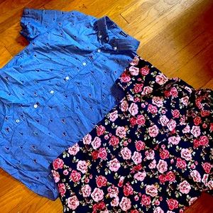 2 button down shirts